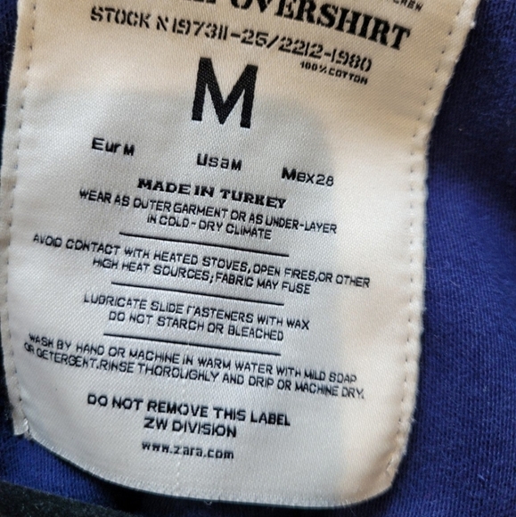 ZARA Find Your Way distressed button up shirt/jacket, overshirt‎ Womens Med. - Picture 3 of 11